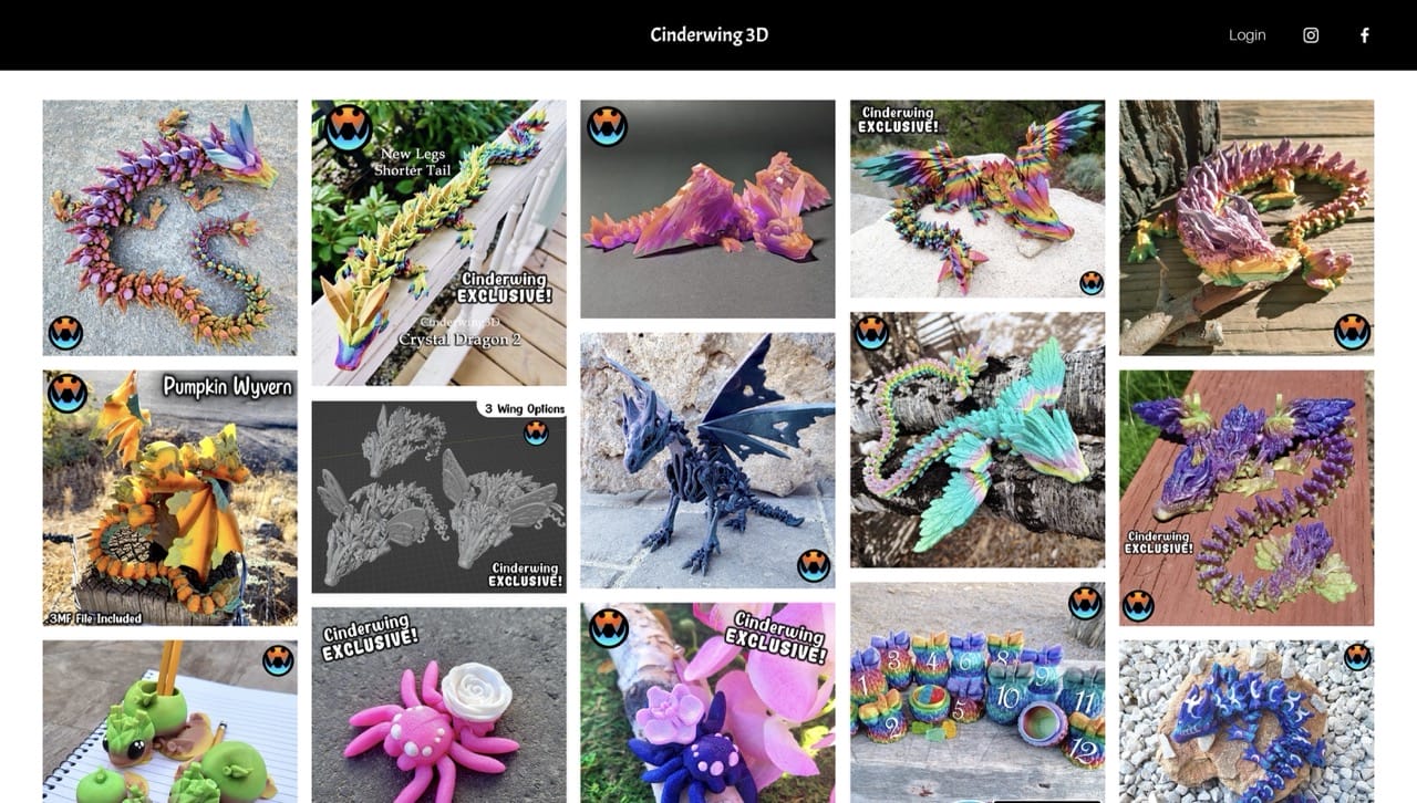 Screenshot of cinderwind3d.com
